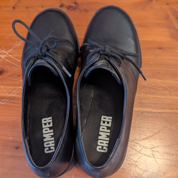 Camper chunky heeled leather oxfords, size 8.5 (see description re: sizing), EUC - Picture 4 of 4